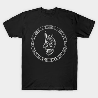 Vikings Warrior - Silver Gradient T-Shirt